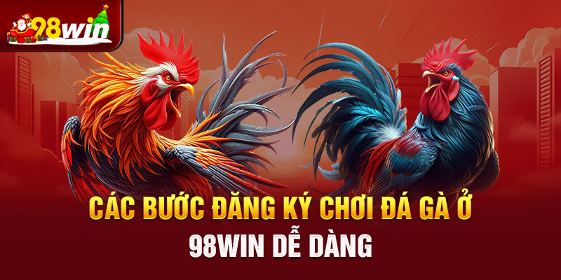 Các bước đăng ký chơi đá gà ở 98win dễ dàng