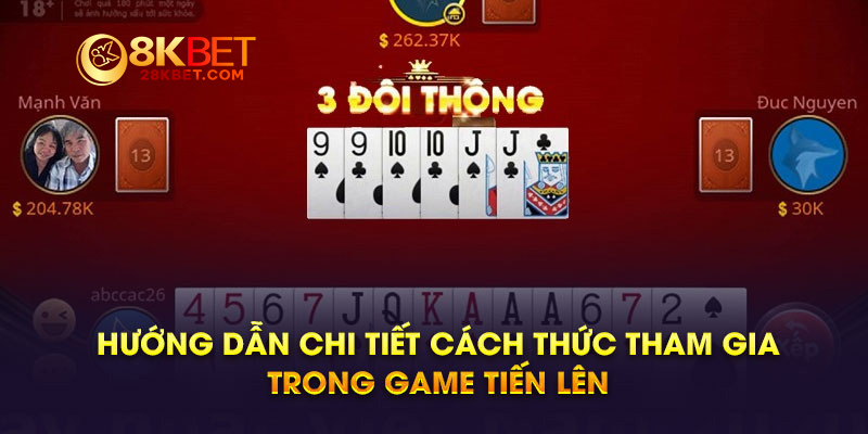 Chi tiết về luật tham gia trong game tiến lên miền nam