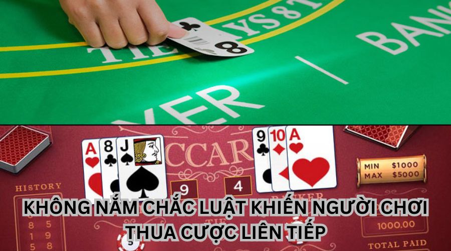 Không nắm chắc luật khiến người chơi thua và nghĩ baccarat lừa đảo