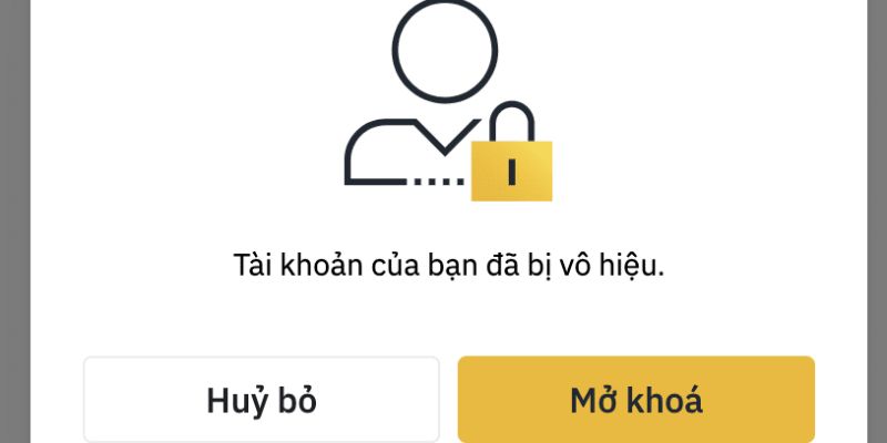 Làm gì khi tài khoản bị khóa